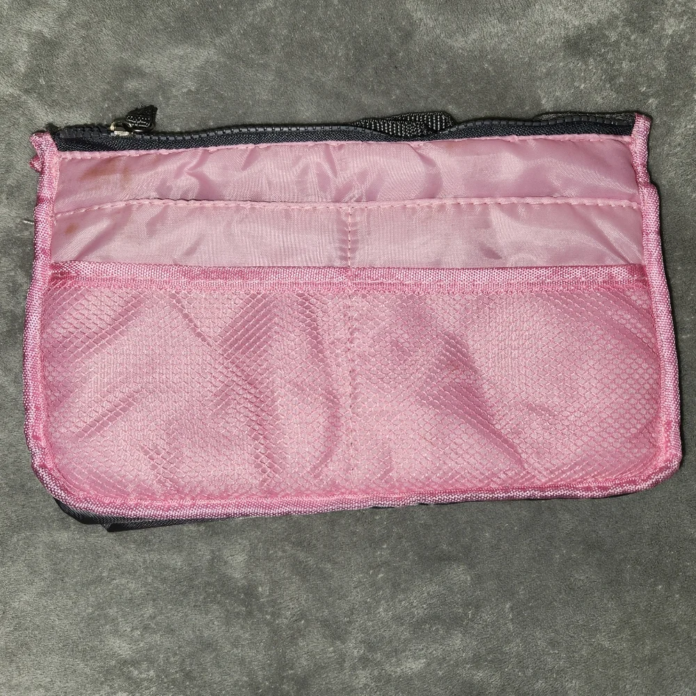 Pink and Black Bag Organizer